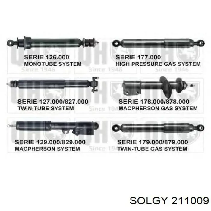 Do koszyka 211009 Solgy Amortyzator tylny