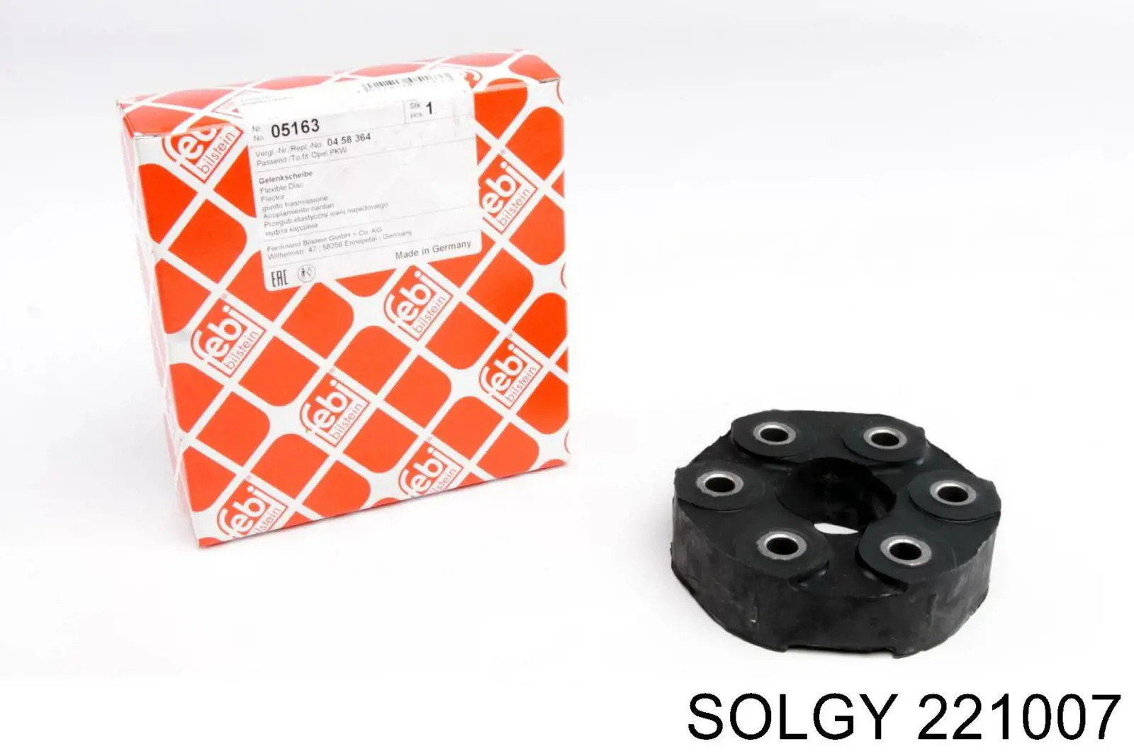 221007 Solgy Wał kolumny kierowniczej dolny