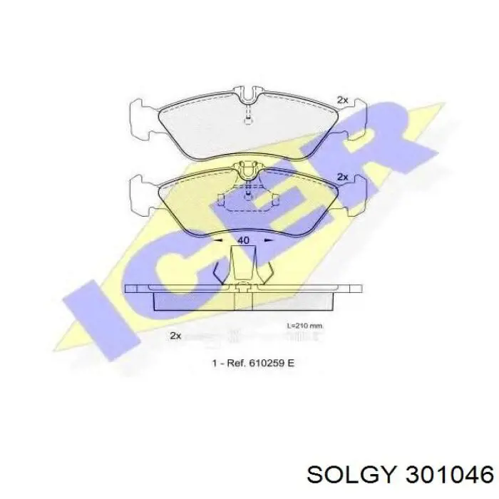 301046 Solgy Lampa przeciwmgielna lewa