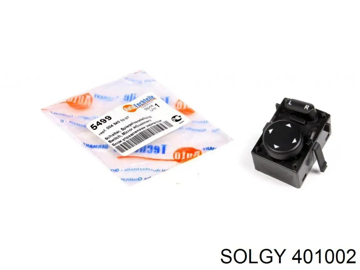401002 Solgy Włącznik przyciskowy podnośnika szyby przedni lewy
