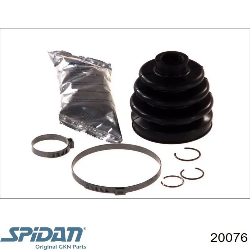 Osłona przegubu homokinetycznego półosi przedniej zewnętrzna GKN-Spidan 20076 cena, od 12,09 USD