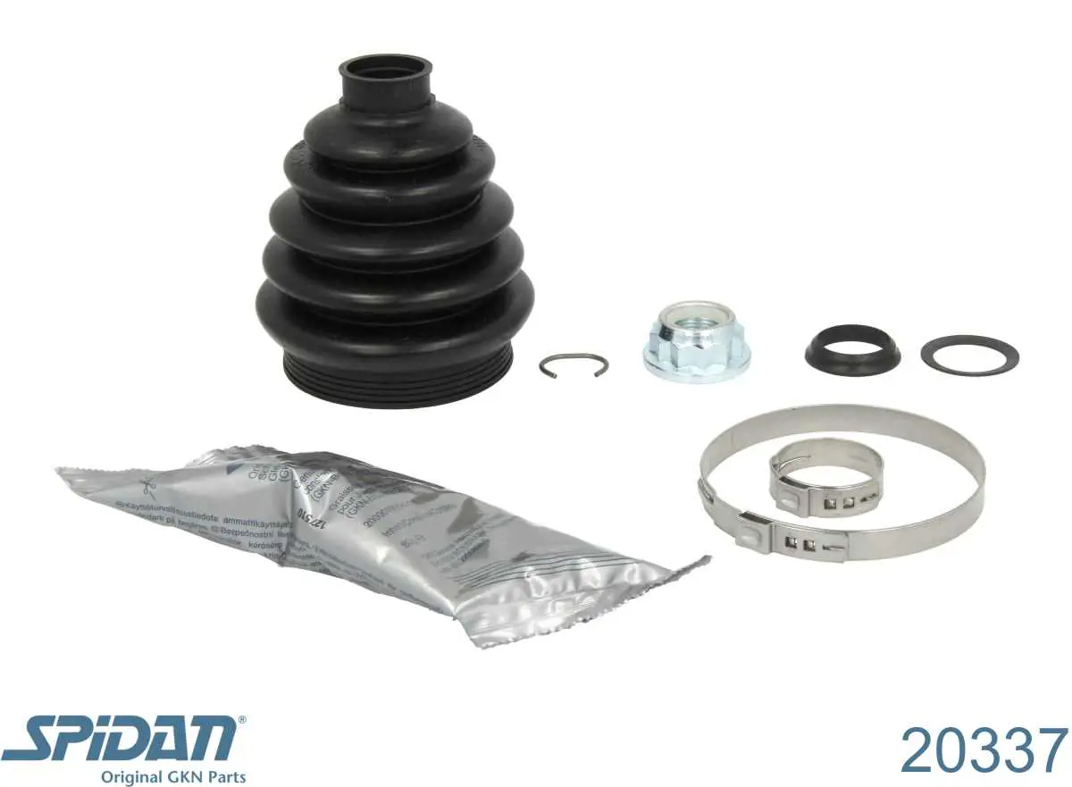 Osłona przegubu homokinetycznego półosi przedniej zewnętrzna GKN-Spidan 20337 cena, od 20,94 USD