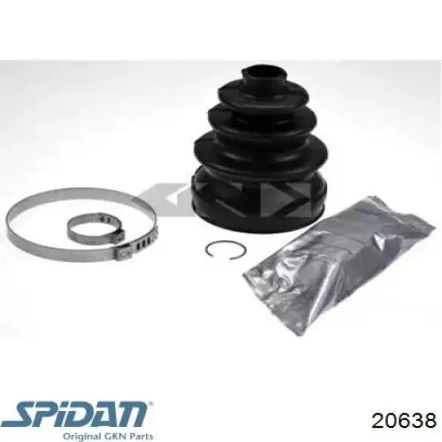 Do koszyka 20638 GKN-Spidan Osłona przegubu homokinetycznego półosi przedniej zewnętrzna