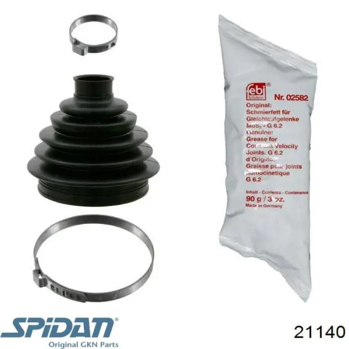 Do koszyka 21140 GKN-Spidan Osłona przegubu homokinetycznego półosi przedniej zewnętrzna