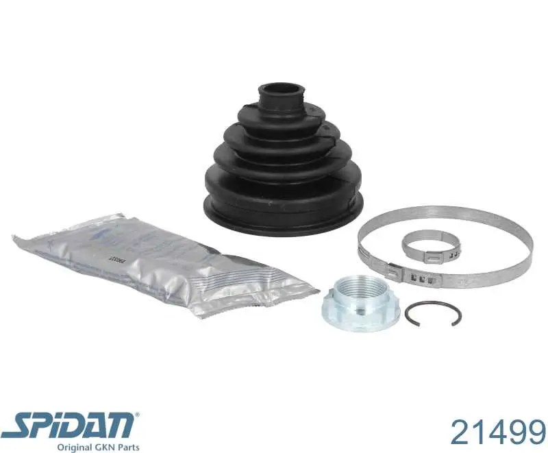 Do koszyka 21499 GKN-Spidan Osłona przegubu homokinetycznego półosi przedniej zewnętrzna