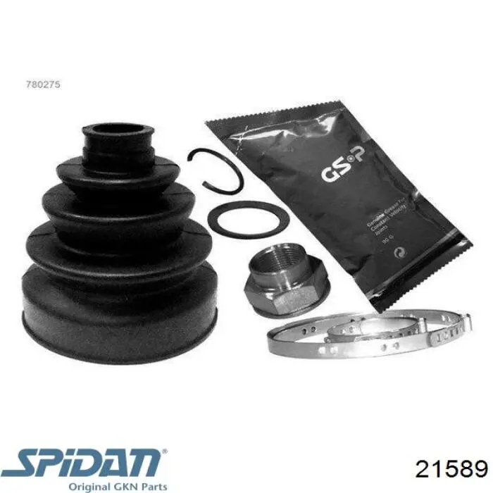 Do koszyka 21589 GKN-Spidan Osłona przegubu homokinetycznego półosi przedniej zewnętrzna