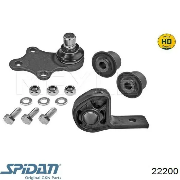 Do koszyka 22200 GKN-Spidan Osłona przegubu homokinetycznego półosi przedniej zewnętrzna