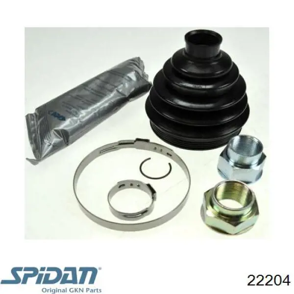 Osłona przegubu homokinetycznego półosi przedniej zewnętrzna GKN-Spidan 22204 cena, od 13,15 USD