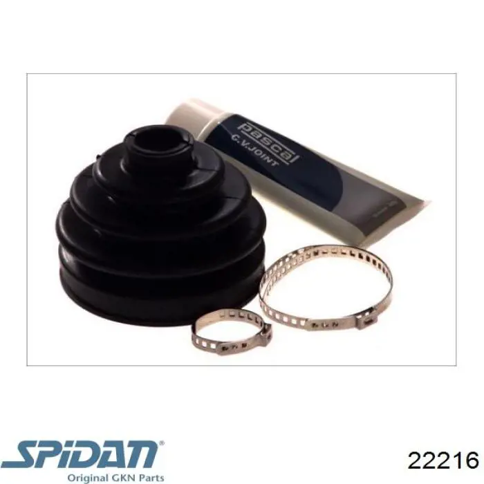 Do koszyka 22216 GKN-Spidan Osłona przegubu homokinetycznego półosi przedniej zewnętrzna
