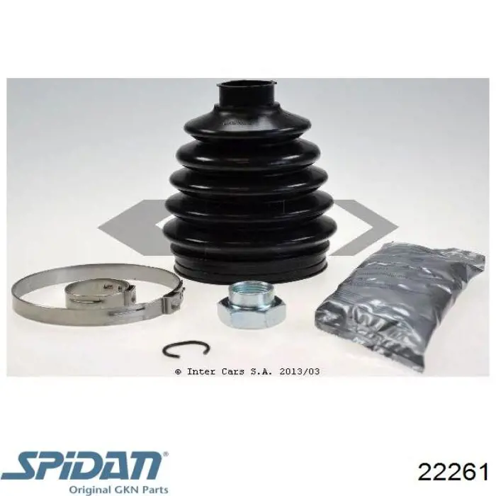 Osłona przegubu homokinetycznego półosi przedniej zewnętrzna GKN-Spidan 22261 cena, od 18,30 USD