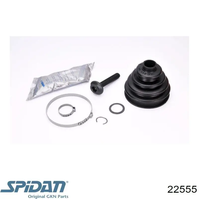 Do koszyka 22555 GKN-Spidan Osłona przegubu homokinetycznego półosi przedniej zewnętrzna