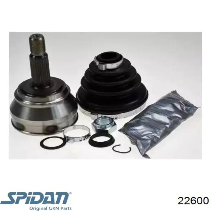 Przegub homokinetyczny przedni zewnętrzny GKN-Spidan 22600 cena, od 37,36 USD