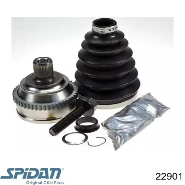 Przegub homokinetyczny przedni zewnętrzny GKN-Spidan 22901 cena, od 43,98 USD