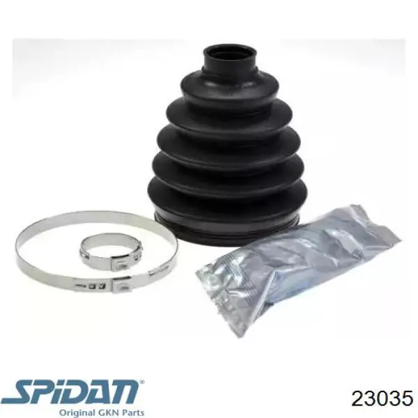 Osłona przegubu homokinetycznego półosi przedniej zewnętrzna GKN-Spidan 23035 cena, od 14,10 USD