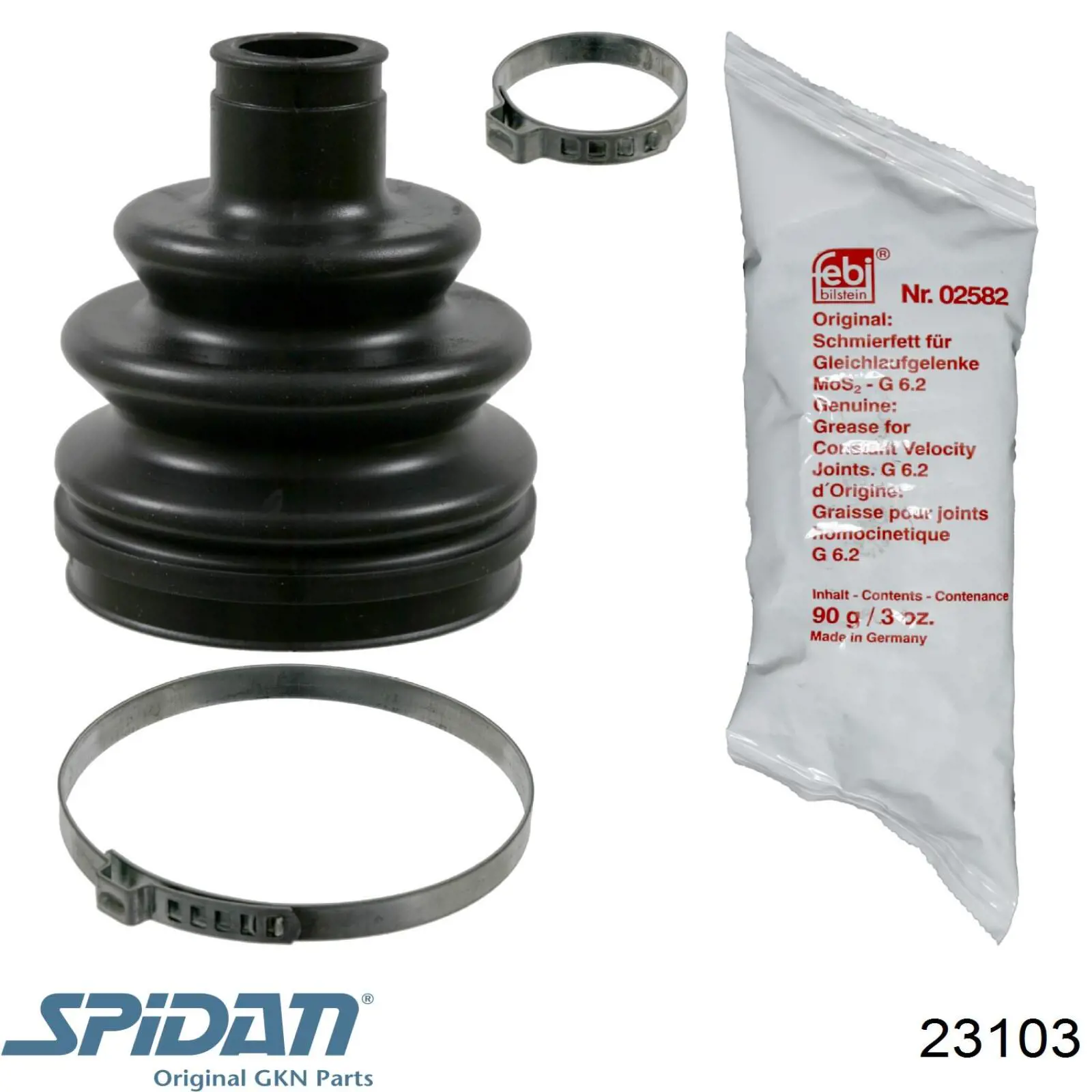 Do koszyka 23103 GKN-Spidan Osłona przegubu homokinetycznego półosi przedniej zewnętrzna
