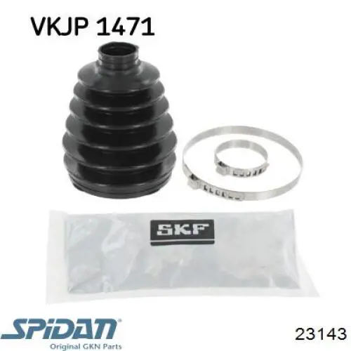 Do koszyka 23143 GKN-Spidan Osłona przegubu homokinetycznego zewnętrzna prawa