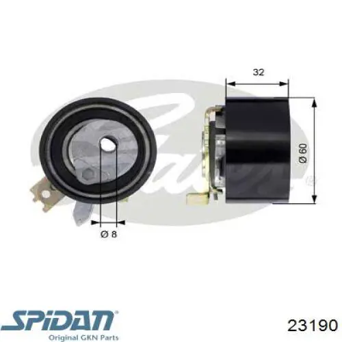 Do koszyka 23190 GKN-Spidan Osłona przegubu homokinetycznego półosi przedniej wewnętrzna