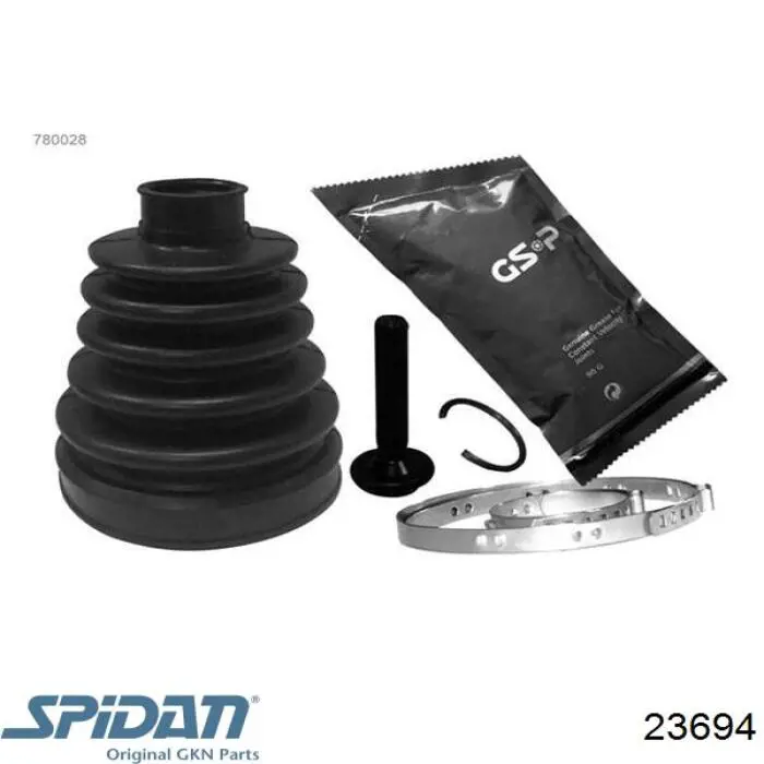 Do koszyka 23694 GKN-Spidan Osłona przegubu homokinetycznego półosi przedniej zewnętrzna
