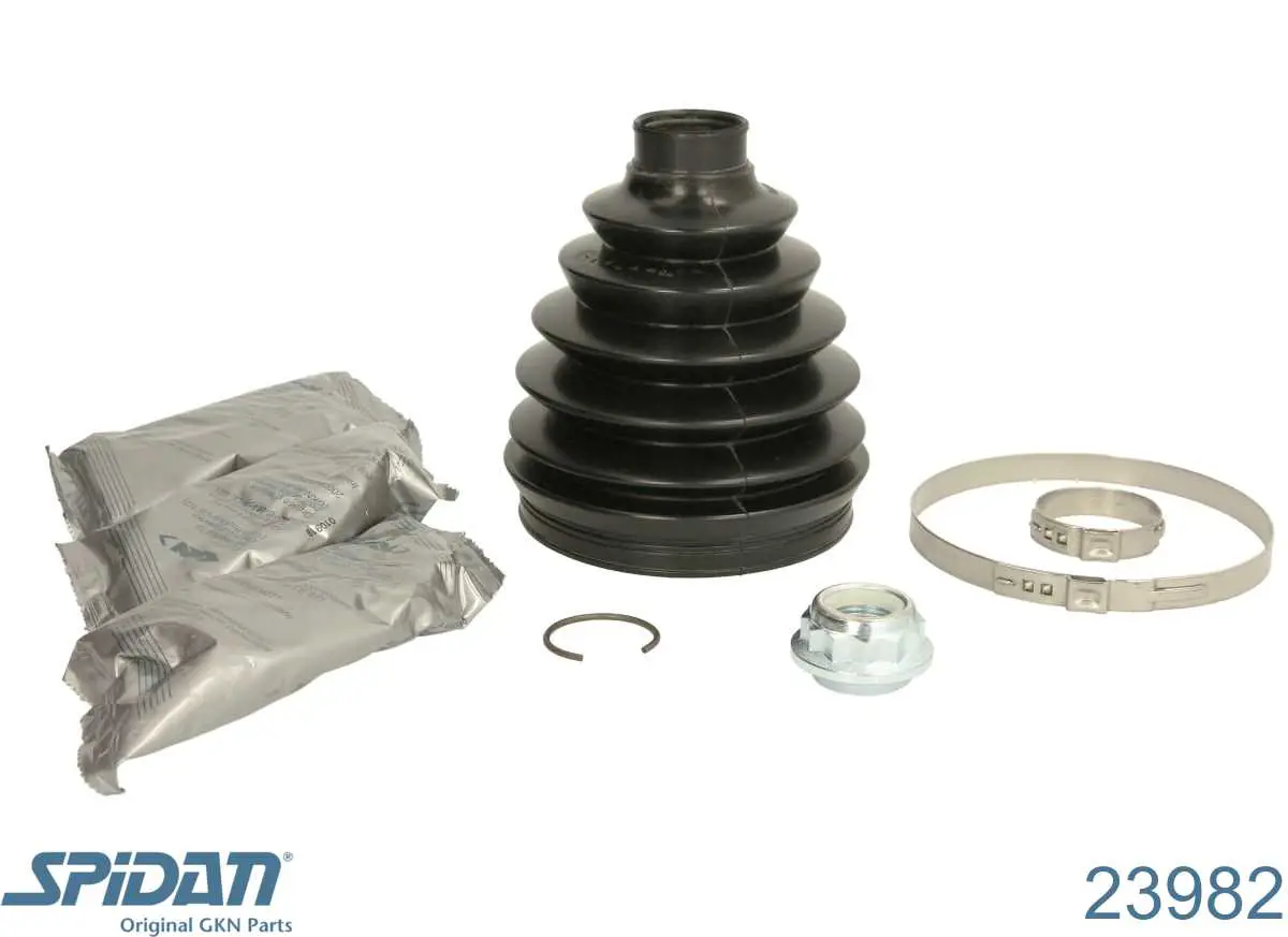 Osłona przegubu homokinetycznego półosi przedniej zewnętrzna GKN-Spidan 23982 cena, od 16,16 USD