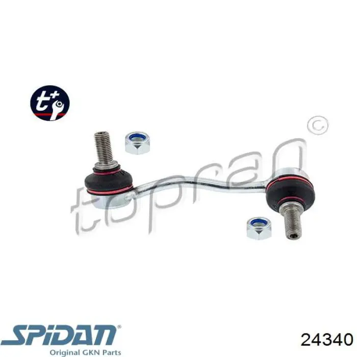 Do koszyka 24340 GKN-Spidan Osłona przegubu homokinetycznego półosi przedniej zewnętrzna