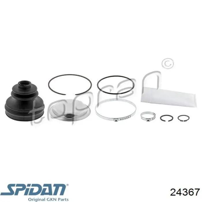 Do koszyka 24367 GKN-Spidan Osłona przegubu homokinetycznego półosi przedniej wewnętrzna