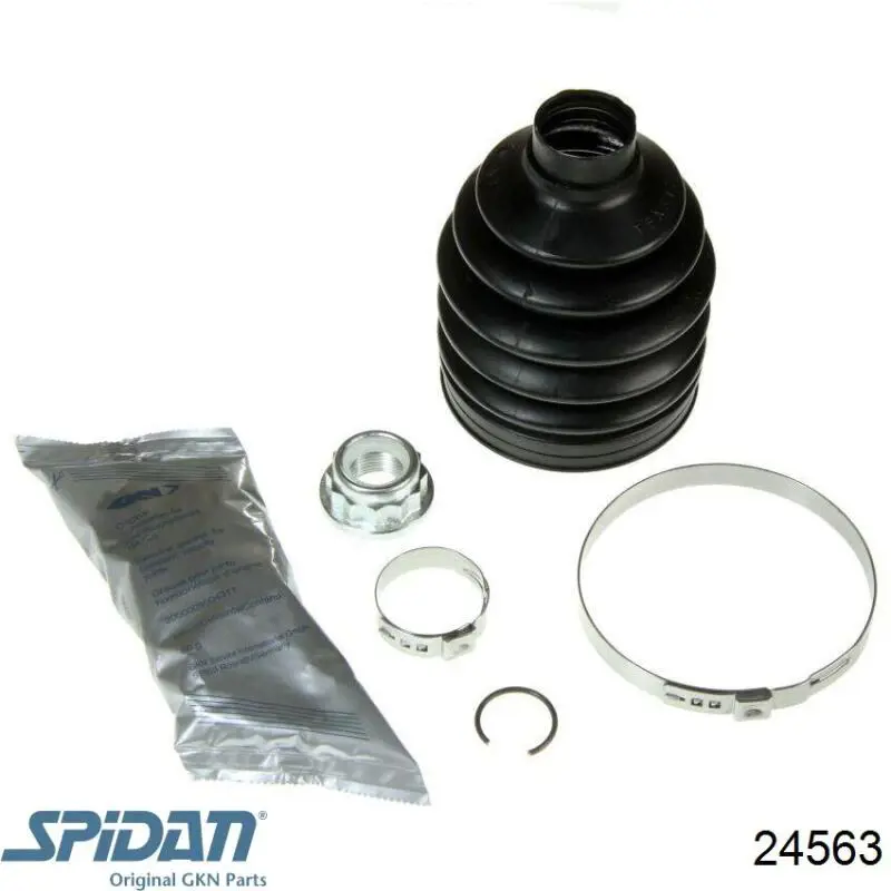 Do koszyka 24563 GKN-Spidan Osłona przegubu homokinetycznego półosi przedniej zewnętrzna