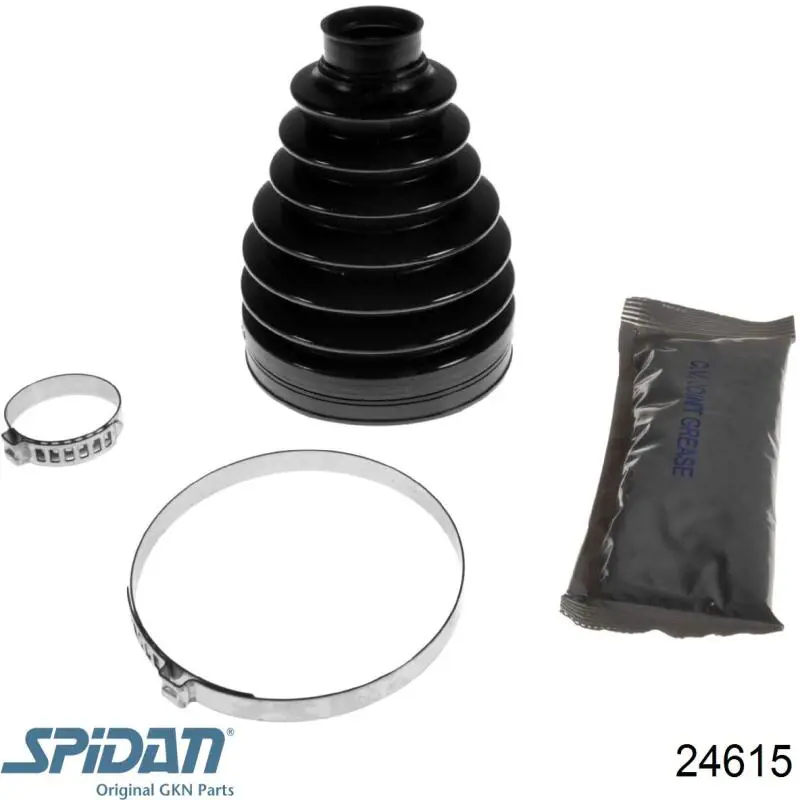 Do koszyka 24615 GKN-Spidan Osłona przegubu homokinetycznego półosi przedniej zewnętrzna