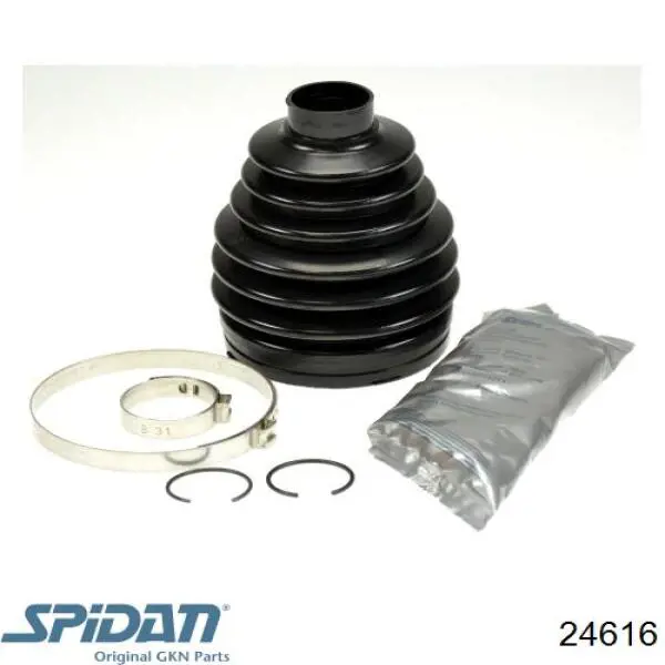 Do koszyka 24616 GKN-Spidan Osłona przegubu homokinetycznego półosi przedniej zewnętrzna