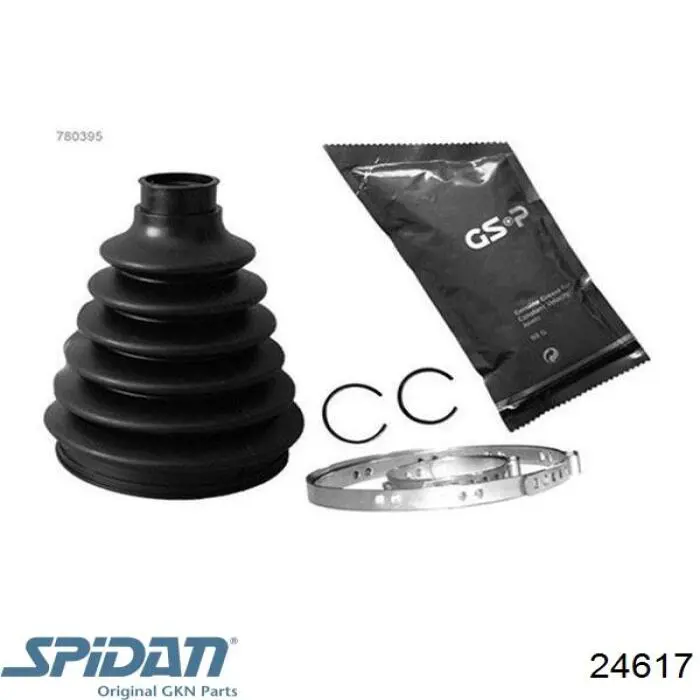 Osłona przegubu homokinetycznego półosi przedniej zewnętrzna GKN-Spidan 24617 cena, od 13,80 USD