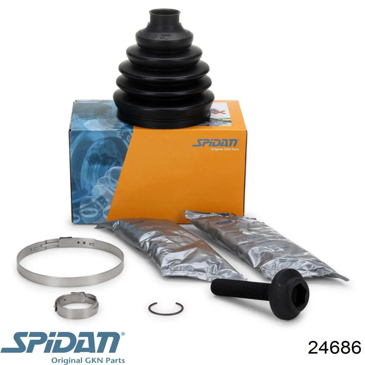 Do koszyka 24686 GKN-Spidan Osłona przegubu homokinetycznego półosi przedniej zewnętrzna