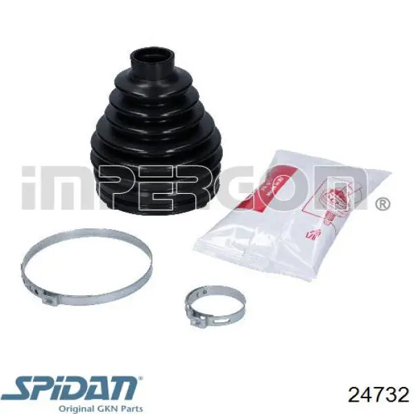 Osłona przegubu homokinetycznego półosi przedniej zewnętrzna GKN-Spidan 24732 cena, od 15,82 USD