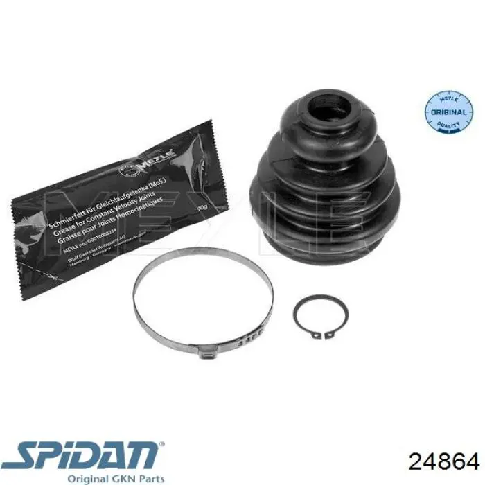 Do koszyka 24864 GKN-Spidan Osłona przegubu homokinetycznego półosi przedniej wewnętrzna