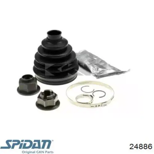 Osłona przegubu homokinetycznego półosi przedniej zewnętrzna GKN-Spidan 24886 cena, od 29,36 USD