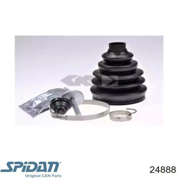Osłona przegubu homokinetycznego półosi przedniej zewnętrzna GKN-Spidan 24888 cena, od 26,11 USD