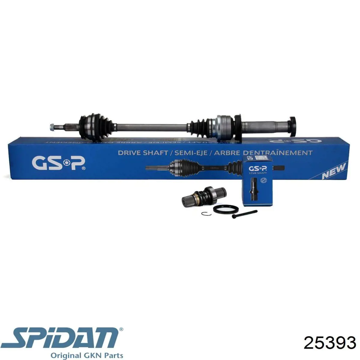 Do koszyka 25393 GKN-Spidan Wał napędowy półosi pośredni