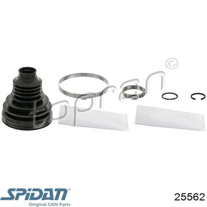 Do koszyka 25562 GKN-Spidan Osłona przegubu homokinetycznego półosi przedniej wewnętrzna