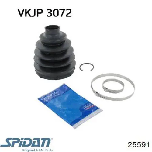 Osłona przegubu homokinetycznego półosi przedniej zewnętrzna GKN-Spidan 25591 cena, od 18,54 USD