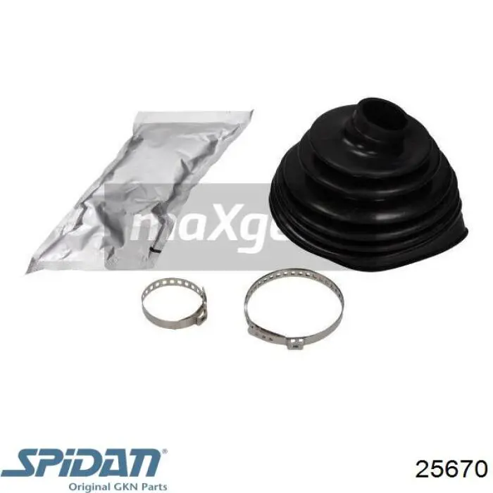 Osłona przegubu homokinetycznego półosi przedniej zewnętrzna GKN-Spidan 25670 cena, od 17,50 USD