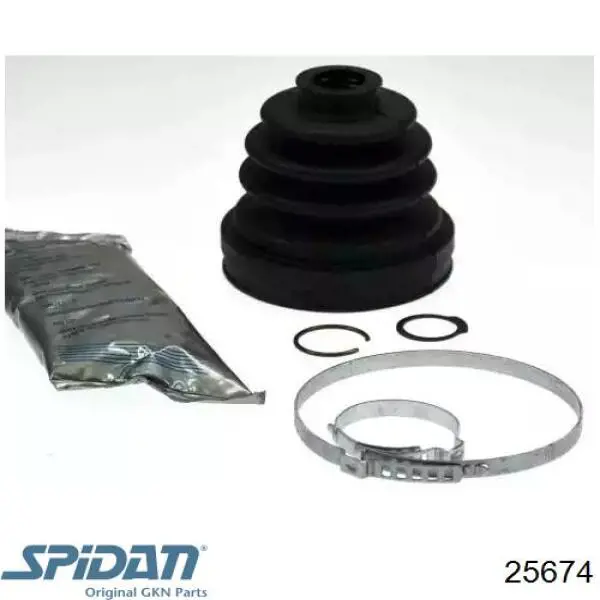 Osłona przegubu homokinetycznego półosi przedniej wewnętrzna GKN-Spidan 25674 cena, od 11,44 USD