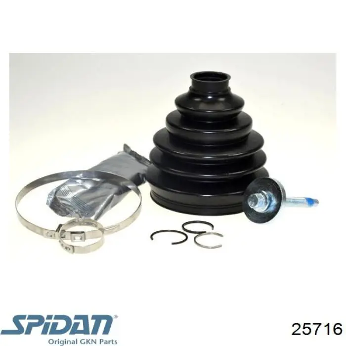 25716 GKN-Spidan Osłona przegubu homokinetycznego półosi przedniej zewnętrzna