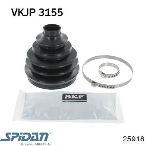 25918 GKN-Spidan Osłona przegubu homokinetycznego półosi przedniej zewnętrzna