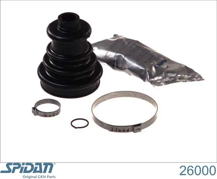 Osłona przegubu homokinetycznego półosi przedniej zewnętrzna GKN-Spidan 26000 cena, od 9,37 USD