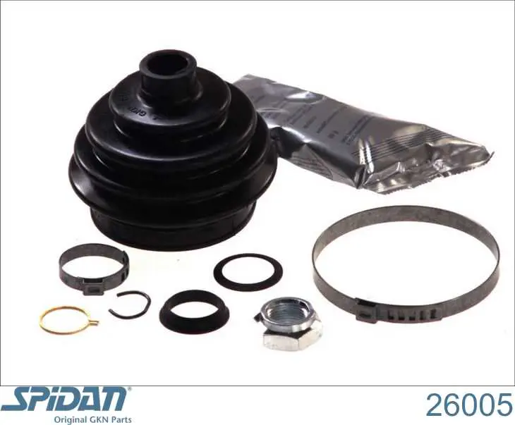 Osłona przegubu homokinetycznego półosi przedniej zewnętrzna GKN-Spidan 26005 cena, od 8,29 USD