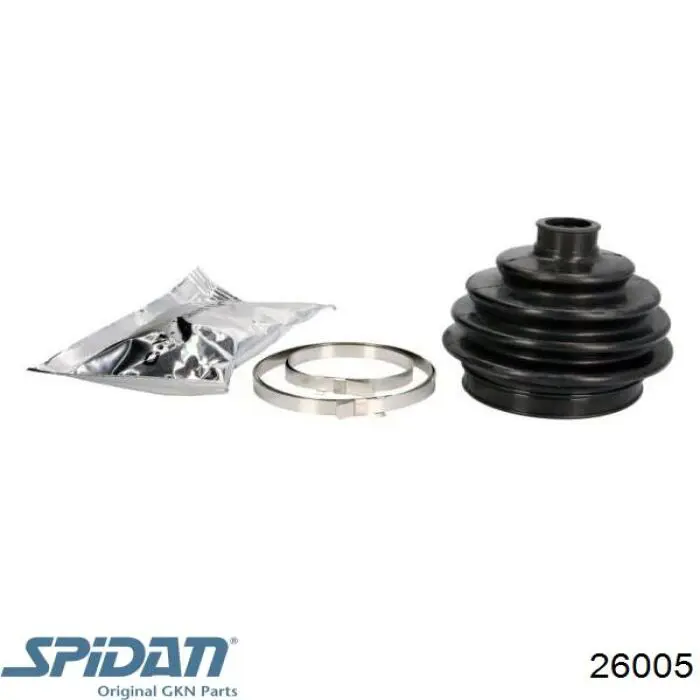 Do koszyka 26005 GKN-Spidan Osłona przegubu homokinetycznego półosi przedniej zewnętrzna