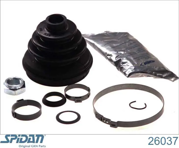 Osłona przegubu homokinetycznego półosi przedniej zewnętrzna GKN-Spidan 26037 cena, od 11,22 USD