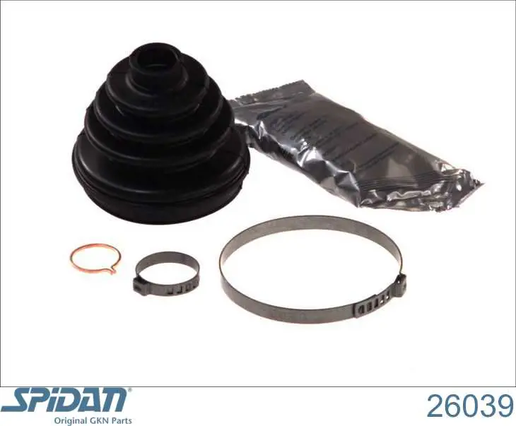 Osłona przegubu homokinetycznego półosi przedniej zewnętrzna GKN-Spidan 26039 cena, od 12,20 USD