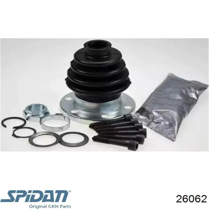 Osłona przegubu homokinetycznego półosi przedniej wewnętrzna GKN-Spidan 26062 cena, od 13,42 USD