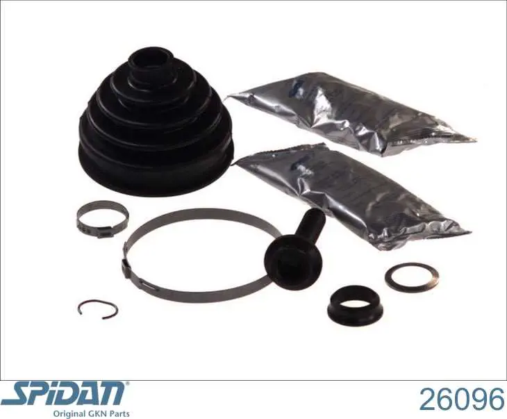 Do koszyka 26096 GKN-Spidan Osłona przegubu homokinetycznego półosi przedniej zewnętrzna