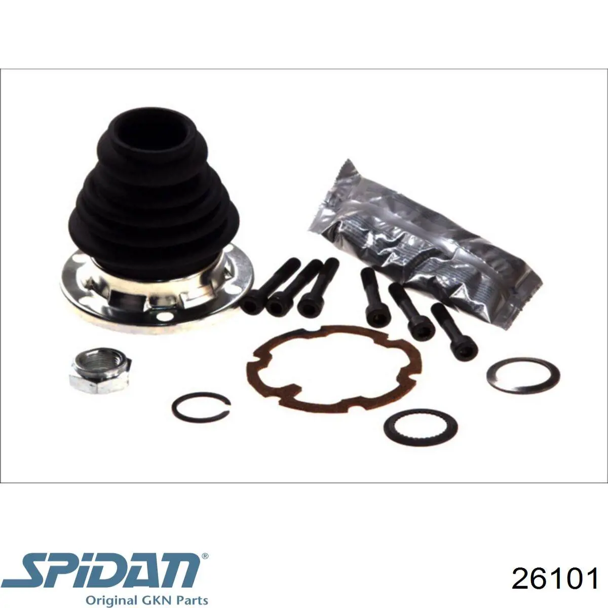 Do koszyka 26101 GKN-Spidan Osłona przegubu homokinetycznego półosi przedniej wewnętrzna prawa