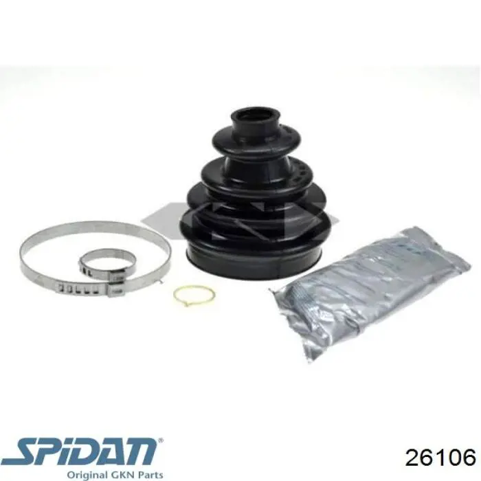 Osłona przegubu homokinetycznego półosi przedniej zewnętrzna GKN-Spidan 26106 cena, od 11,43 USD